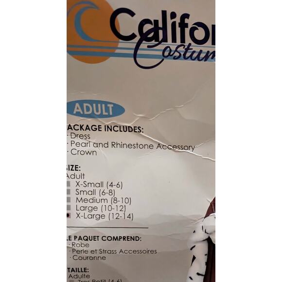 NEW! Royal Storybook Queen Medieval Sz XL Halloween Costume Christmas Mrs Claus - Picture 10 of 15